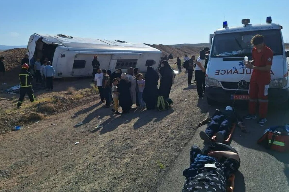 حادثه مرگبار اتوبوس در درمیان