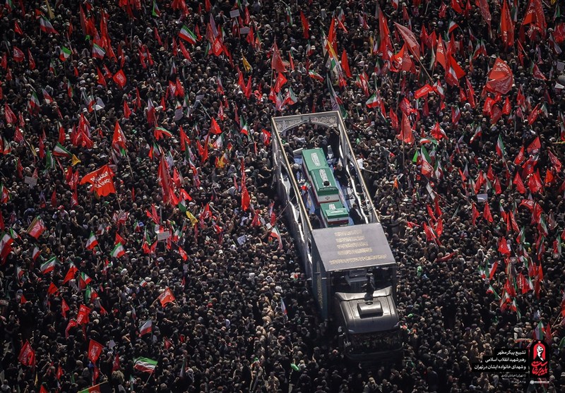 بیجار در اشک و حماسه؛ بدرقه باشکوه زائران به مراسم تشییع رهبر شهید انقلاب+فیلم