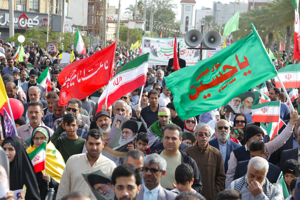 راهپیمایی ۲۲ بهمن در بوشهر