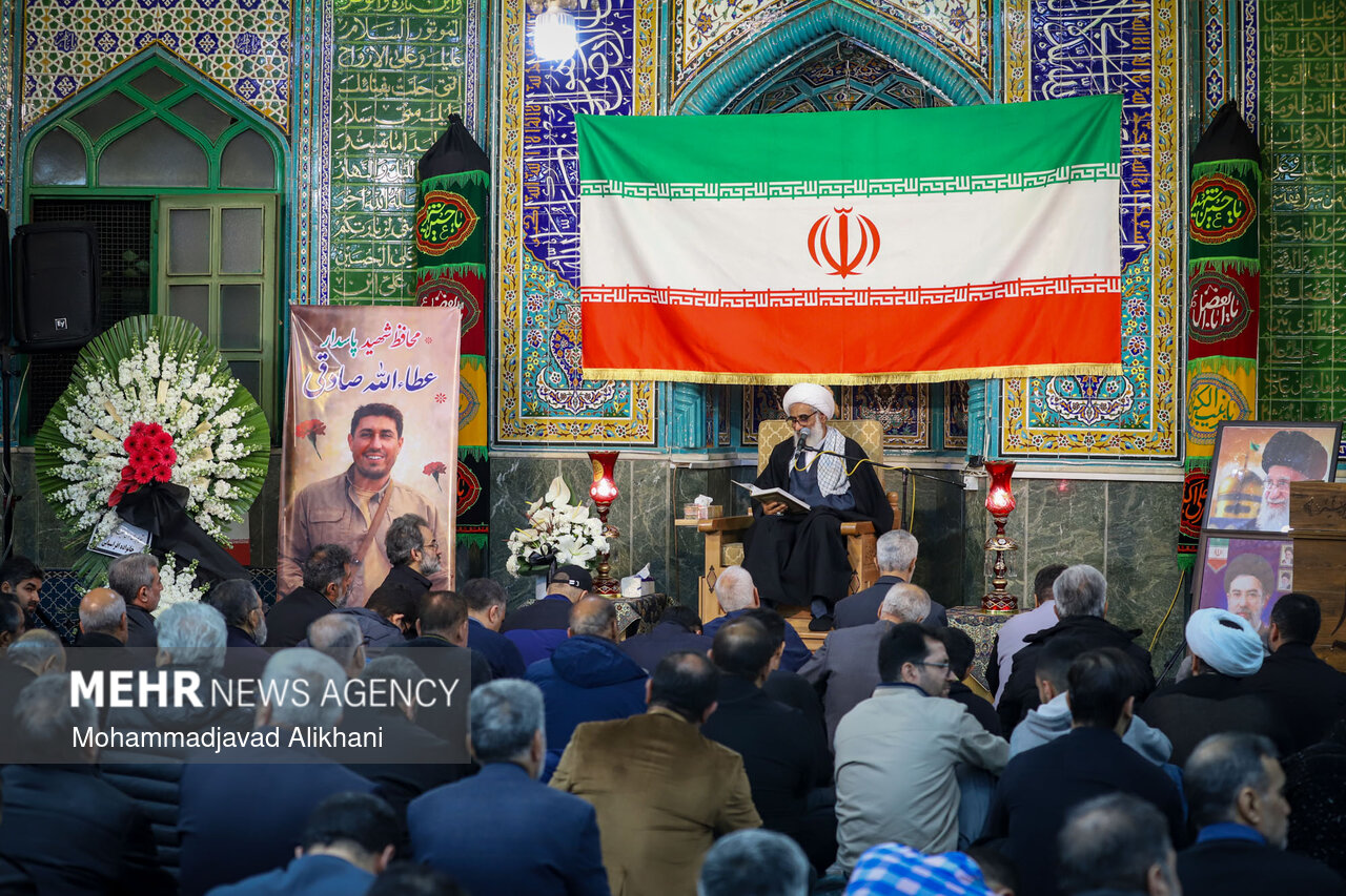 مراسم بزرگداشت محافظ شهید عطاءالله صادقی