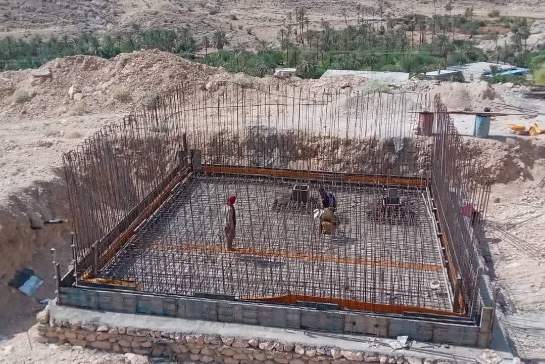 مخزن آب مجتمع دهوک دشتی ۳۰ درصد پیشرفت فیزیکی دارد