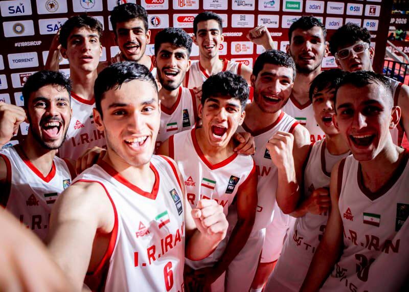 تیم بسکتبال زیر ١٨ سال ایران  به مرحله یک ‌چهارم کاپ آسیا صعود کرد