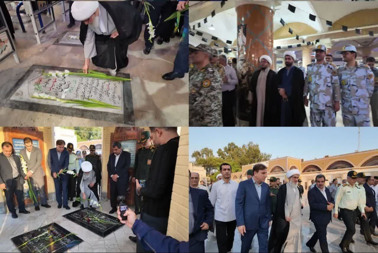 مزار شهدای بوشهر در آیین «مهمانی لاله‌ها» گلباران شد