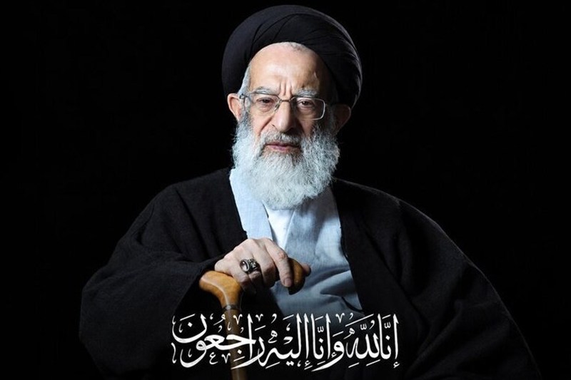 ببینید| حضور فرزند رهبر شهید انقلاب در مراسم بزرگداشت آیت‌الله شبیری