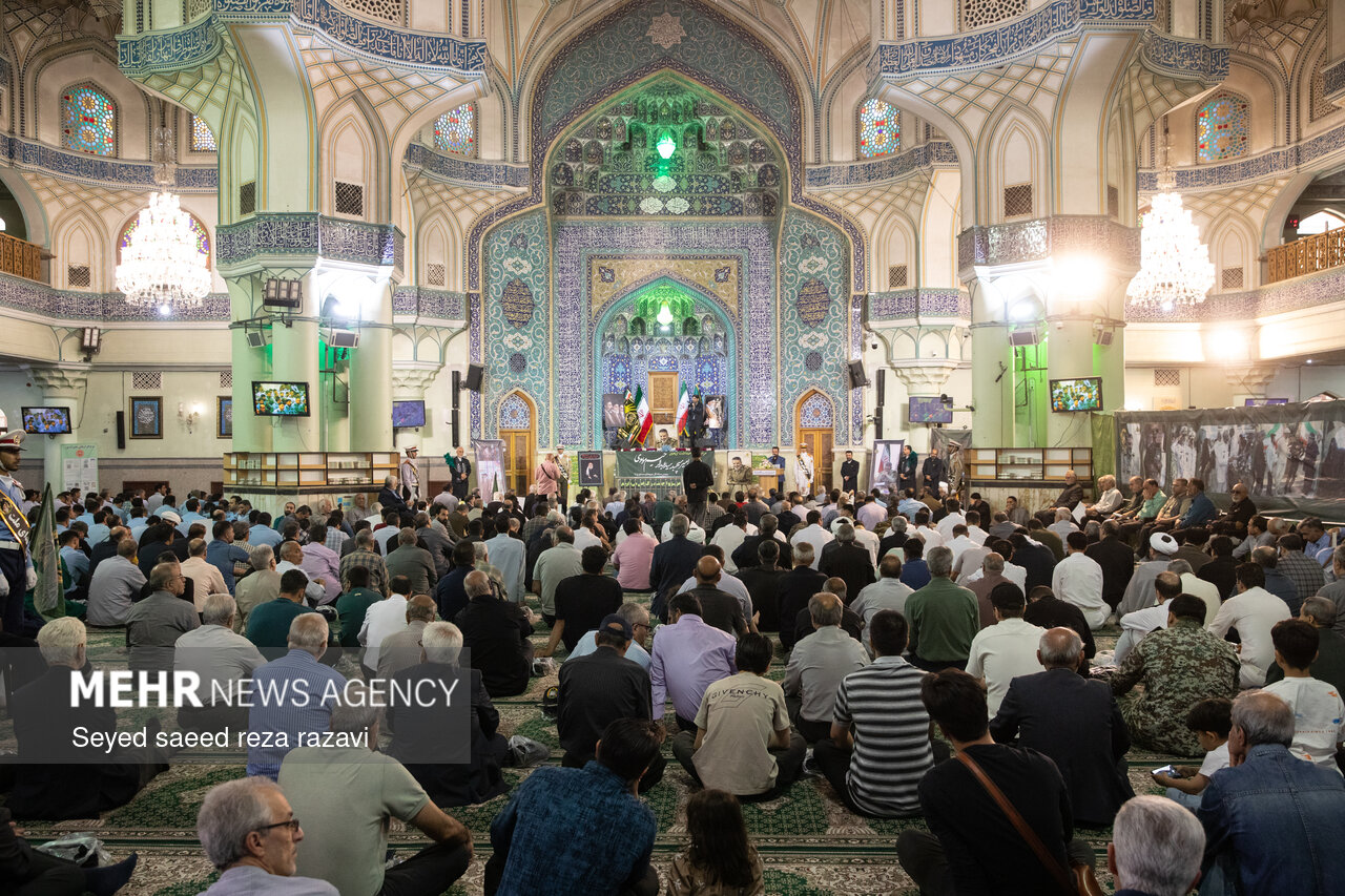 مراسم اربعین سپهبد شهید موسوی در جنوب تهران برگزار شد