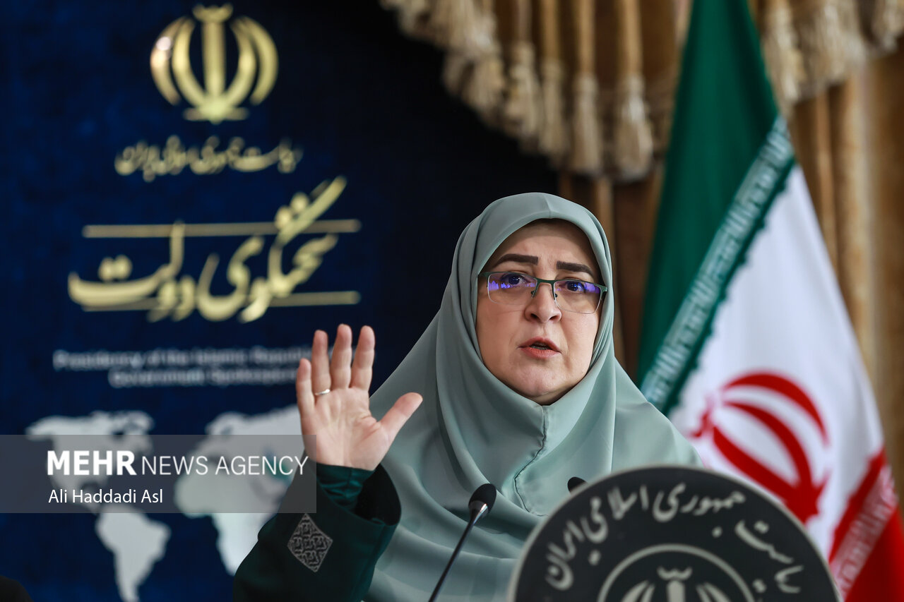 نشست خبری سخنگوی دولت