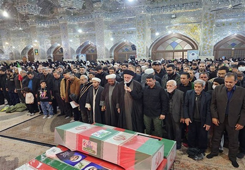 بدرقه بارانی شهدا در شیراز