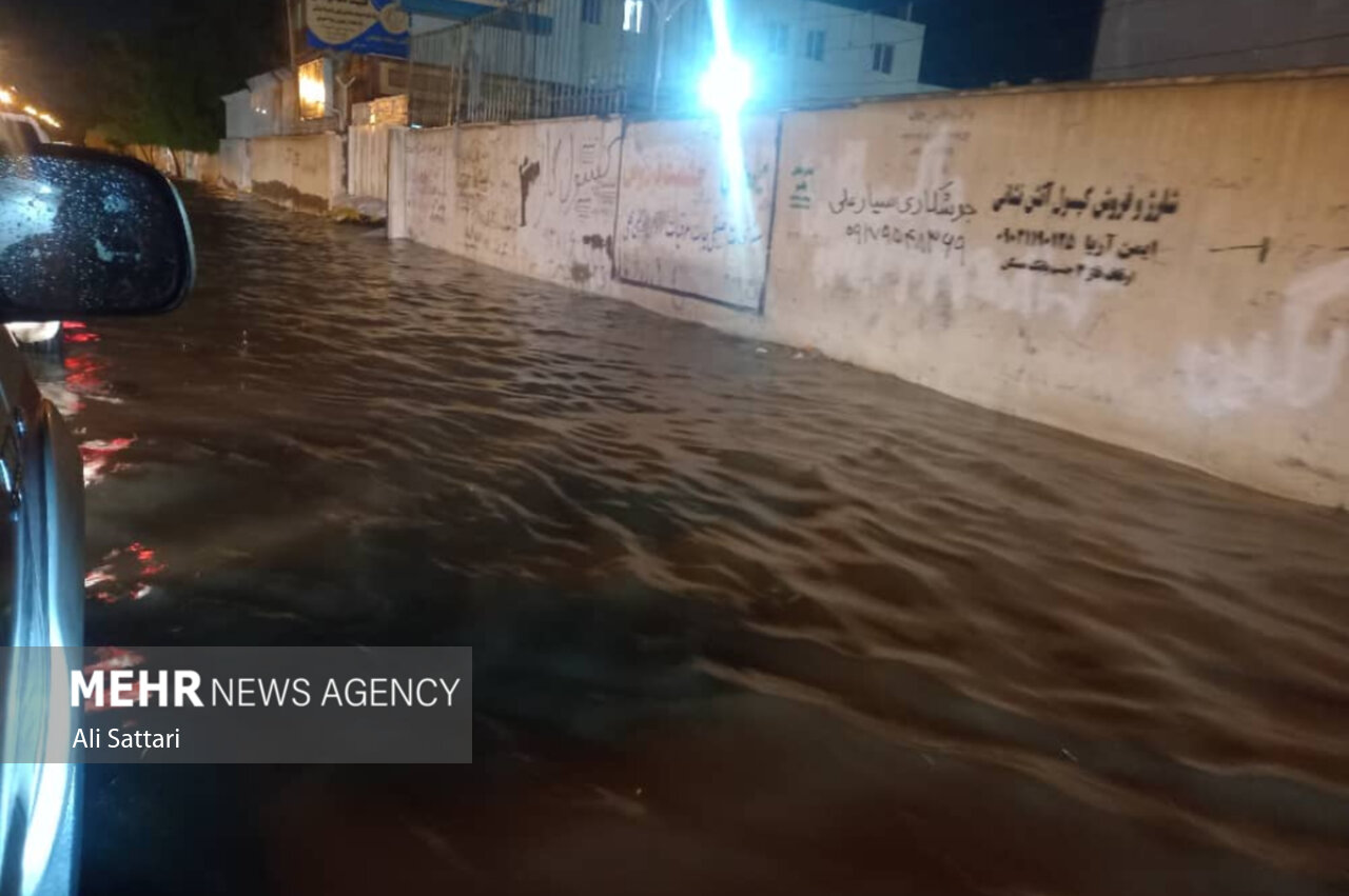 آبگرفتگی شدید کمربندی لواسان هم اکنون