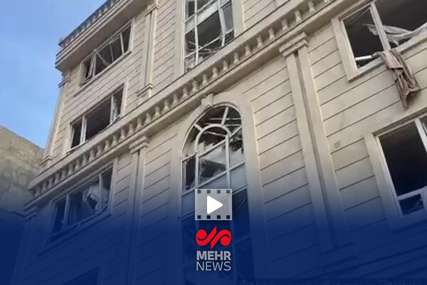 گزارش مهر از آسیب جدی به منازل مسکونی در پی حمله صهیونی-آمریکایی