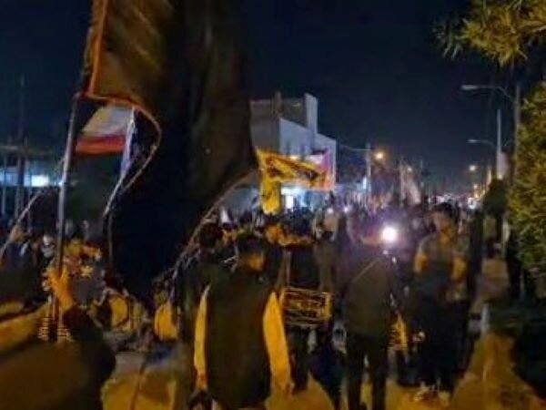 تجمع ضد آمریکایی و اسرائیلی در آب‌پخش