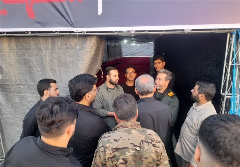 بازدید فرمانده سپاه استان تهران از مواکب زائران در بهارستان