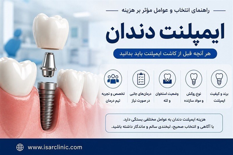 ایمپلنت دندان چقدر هزینه دارد و چه عواملی قیمت آن را تعیین می‌کند؟