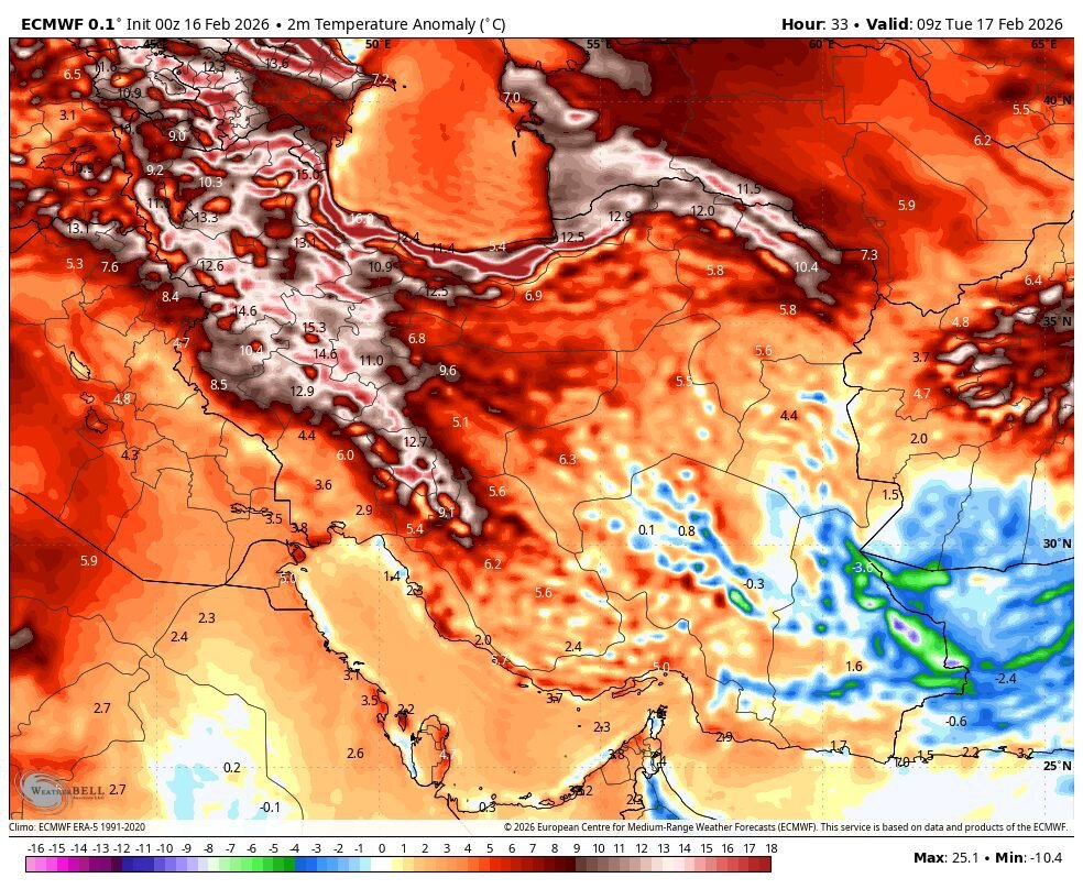 فعالیت سامانه‌های بارشی فعلا تمام شد؛ ورود موج هوای گرم به کشور