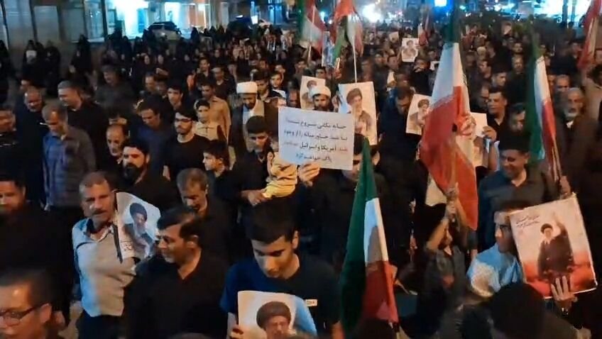 راهپیمایی مردم انقلابی آبدان