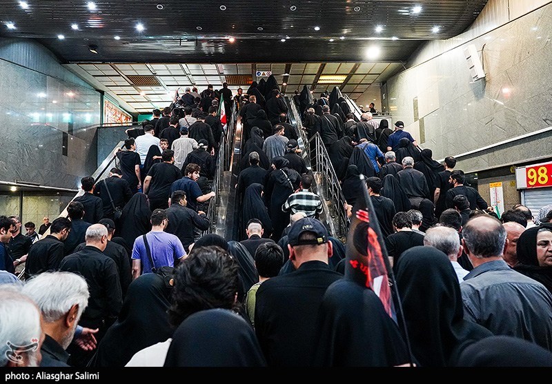 مترو تهران: 3 میلیون نفر تا ساعت 18 با مترو جا به جا شده اند