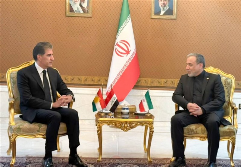 حضور نیچروان بارزانی در ایران برای مراسم وداع با امام شهید