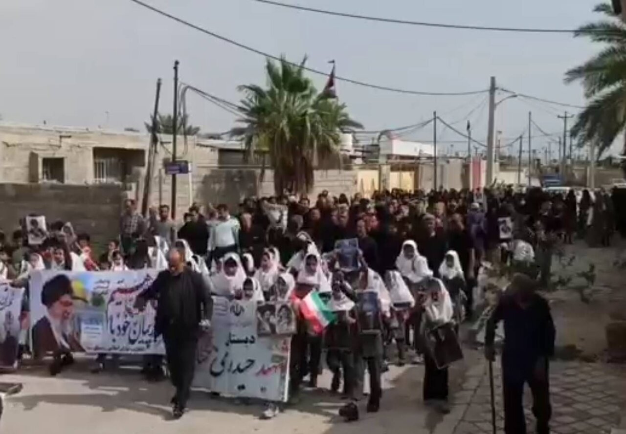 راهپیمایی روز قدس در روستاهای استان بوشهر