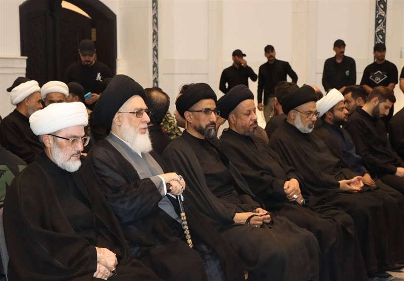 مراسم بزرگداشت و یادبود "قائد شهید امت" با حضور علما در نجف