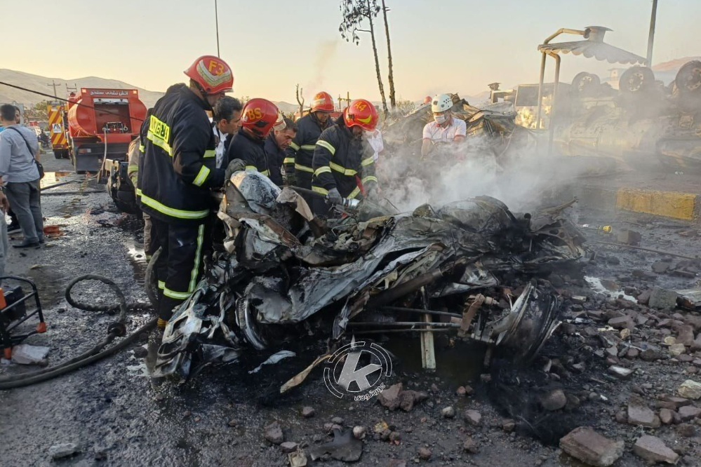 انفجار مرگبار  تانکر سوخت در سنندج؛ 11 نفر جان باختند؛ عزای عمومی در کردستان ؛ علت حادثه