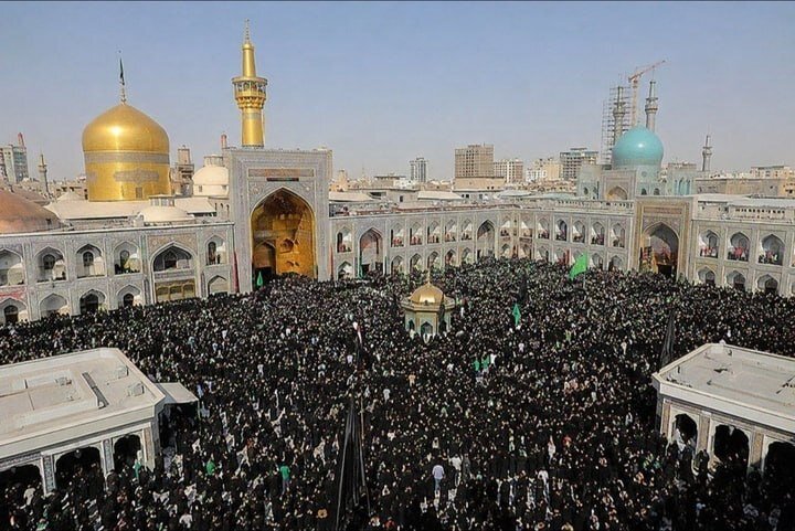 حضور هیئت‌های عزاداری در حرم امام رضا(ع)