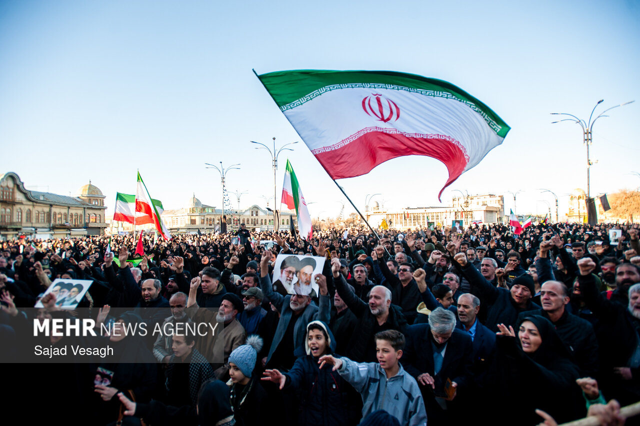 اجتماع عزاداران شهادت امام خامنه‌ای در همدان