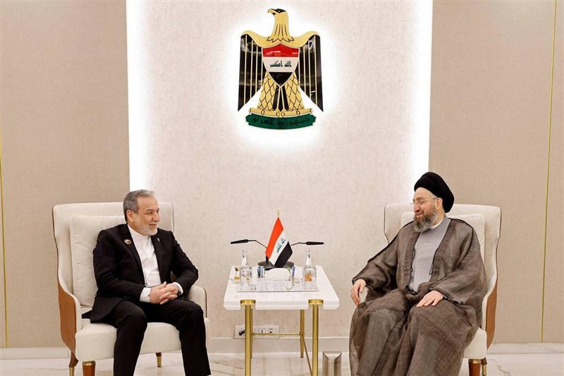 حکیم در دیدار عراقچی: توقف جنگ در منطقه باید از مسیر گفت‌وگو دنبال شود
