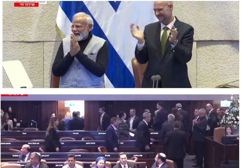 تحقیر نخست وزیر هند در کنست اسرائیل+فیلم