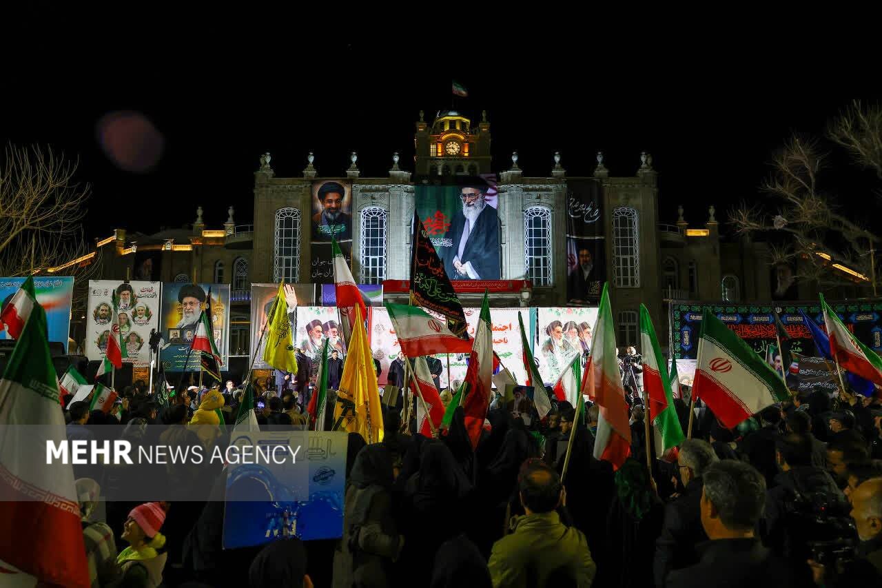 آیین استقبال از تیم ملی فوتبال بانوان ایران در تبریز