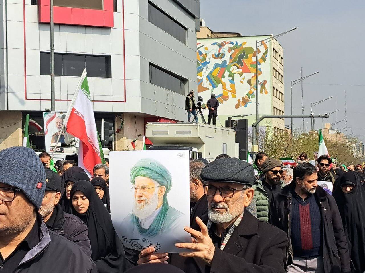 مراسم تشییع فرماندهان شهید و جمعی از شهدای جنگ رمضان