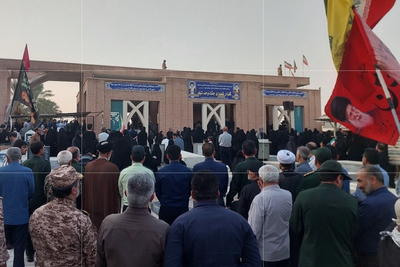 پیکر شهید رادبوی در زادگاهش وحدتیه آرام گرفت