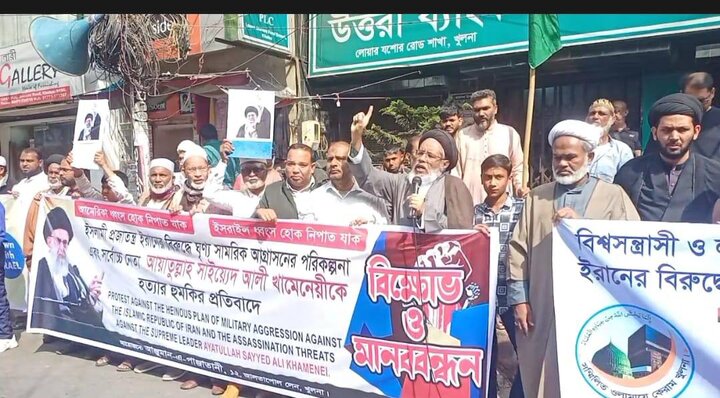 تظاهرات در بنگلادش برای حمایت از رهبر انقلاب + تصاویر