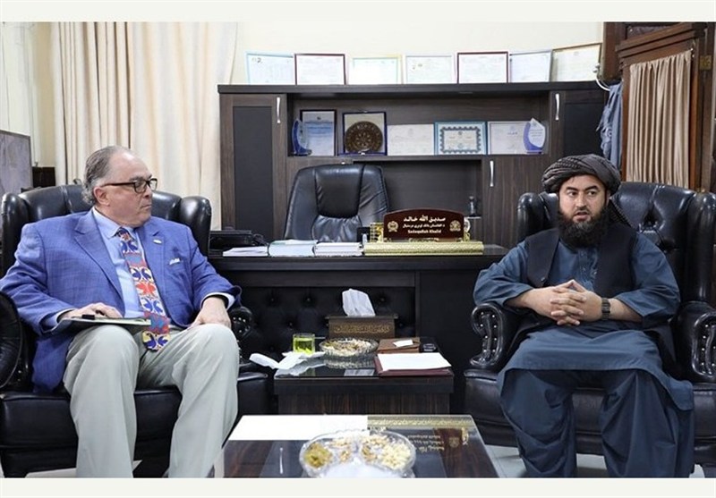دیدار معاون بانک مرکزی طالبان با رئیس اتاق تجارت افغانستان ـ آمریکا