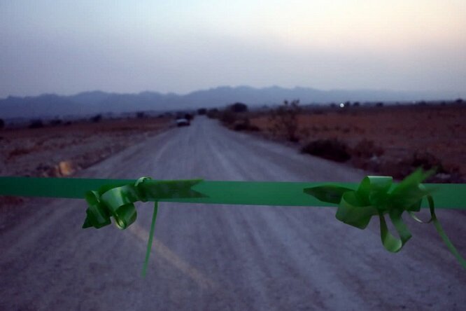 جاده بین مزارع روستای لاور شرقی دشتی افتتاح شد