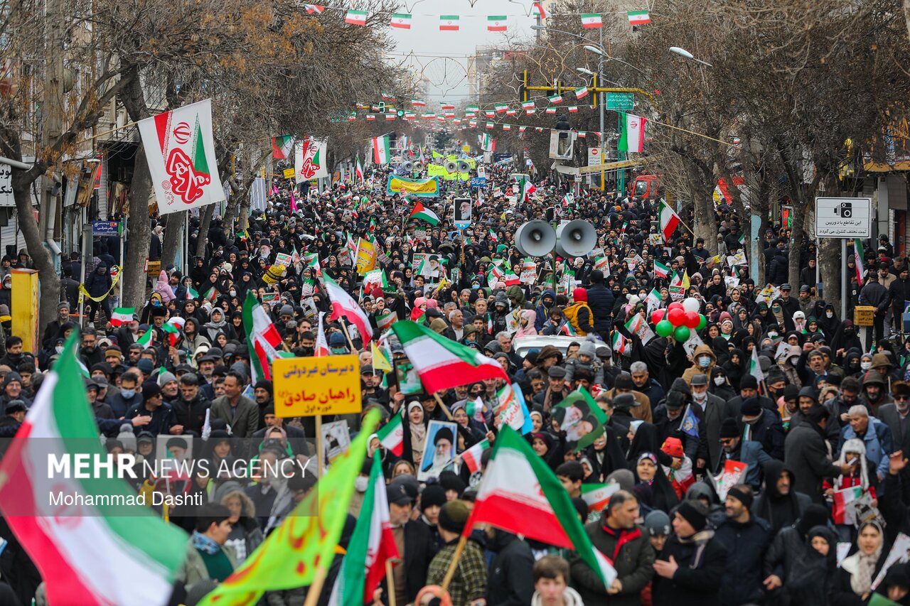 افزایش 53 درصدی مشارکت مردمی در راهپیمایی 22 بهمن نسبت به سال گذشته