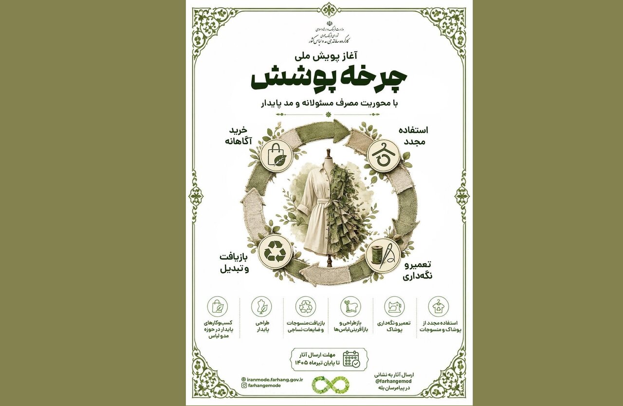 آغاز پویش ملی «چرخه پوشش» با محوریت مصرف مسئولانه و مد پایدار