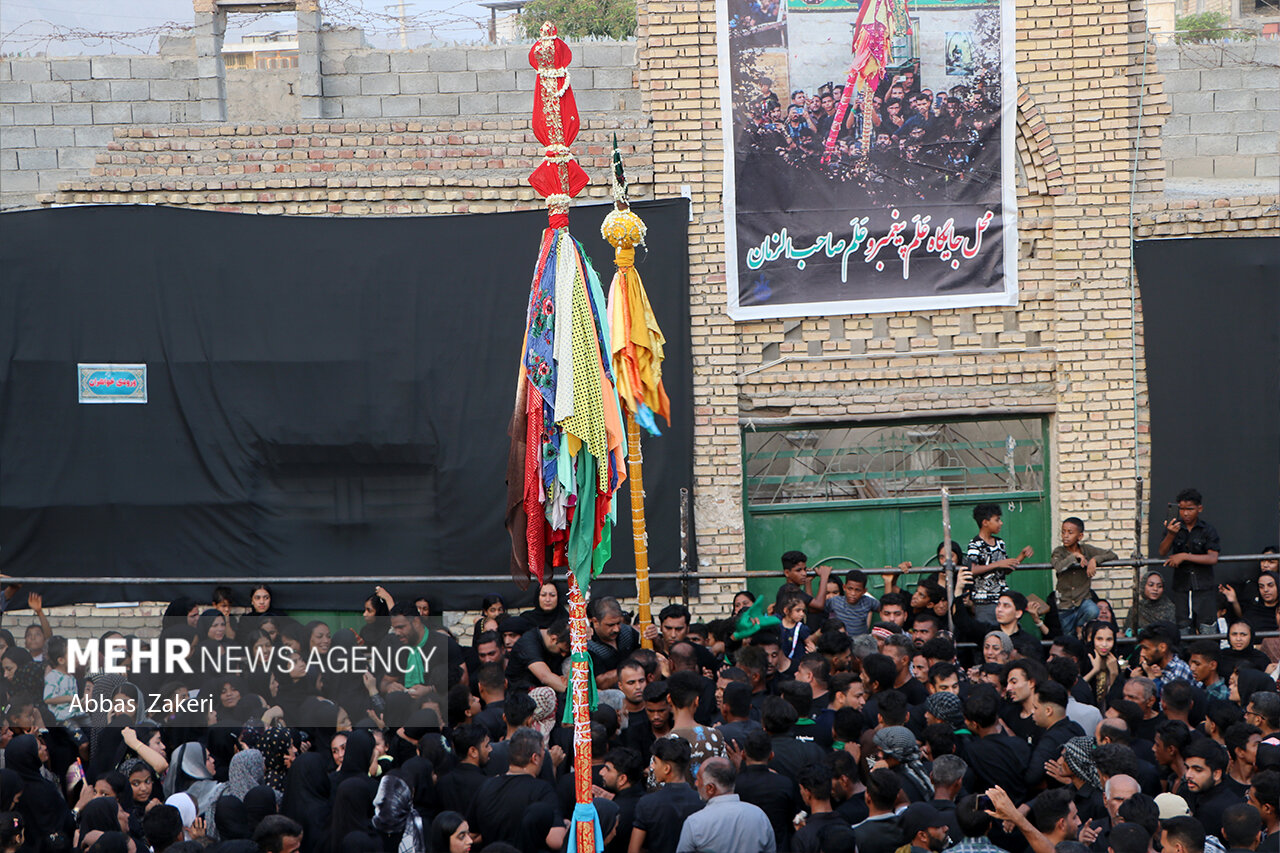 حماسه مینابی‌ها در پنجمین روز محرم با برگزاری آیین «علم پیغمبر»