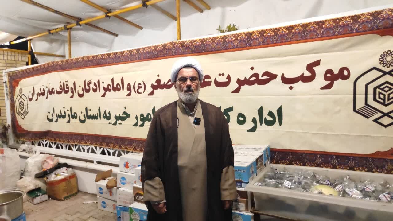 خدمت‌رسانی موکب حضرت علی‌اصغر(ع) مازندران به ۴۶۰ هزار زائر در سامرا