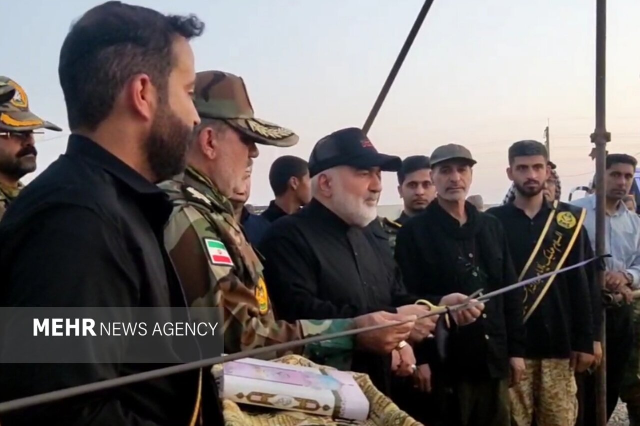 افتتاح بیمارستان صحرایی ارتش در چذابه