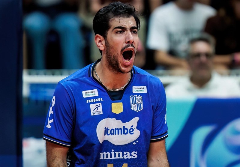 والیبال برزیل| پیروزی میناس با درخشش «استاد ایرانی»