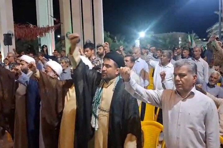 اجتماع باشکوه مردم انقلابی آبدان در شب ۲۰۹
