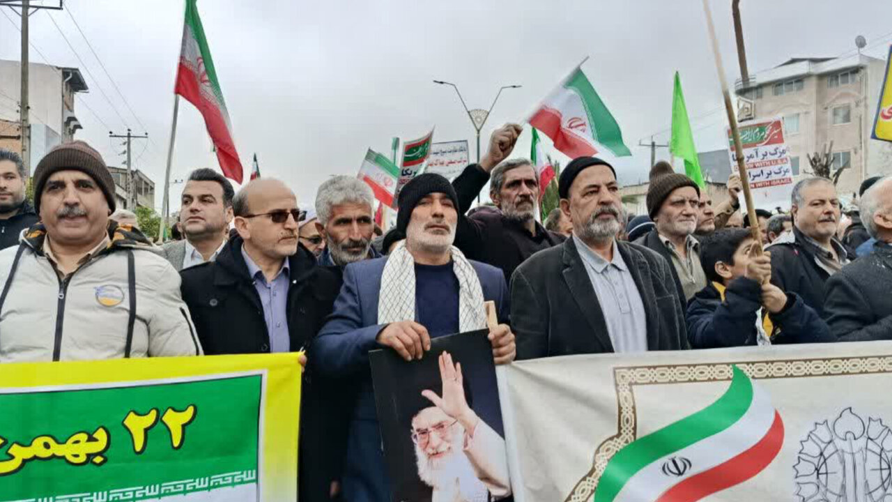 راهپیمایی دشمن شکن ۲۲ بهمن در بهشهر