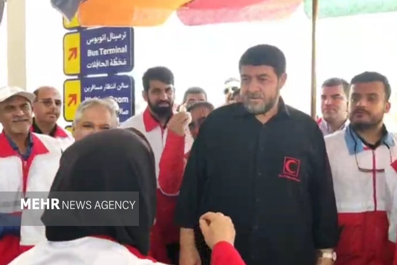 بازدید رئیس هلال احمر از مرز شلمچه