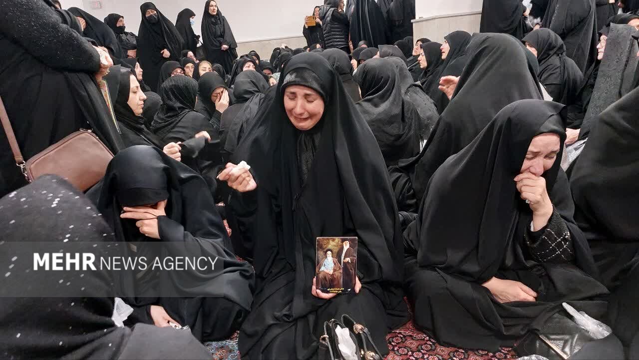 عزاداری بانوان مشگین در سوگ شهادت مقام معظم رهبری