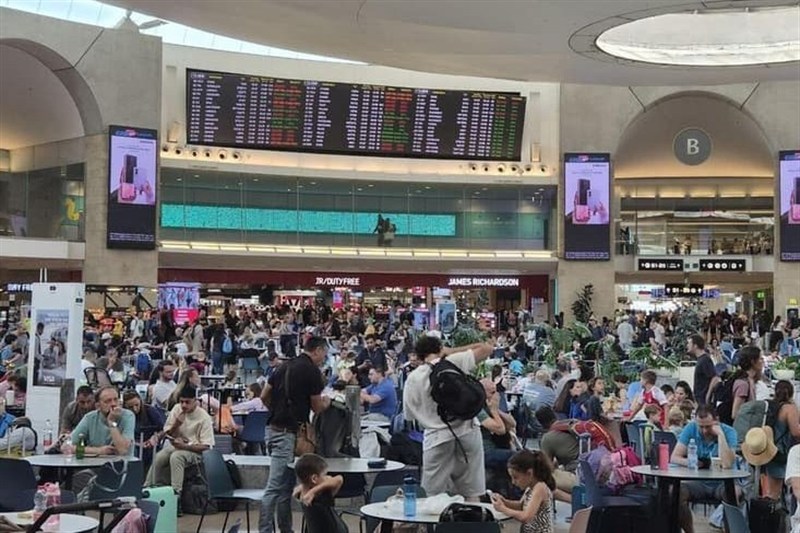 معاریو: شرایط فرودگاه بن گوریون هرج و مرج نیست، بحران است