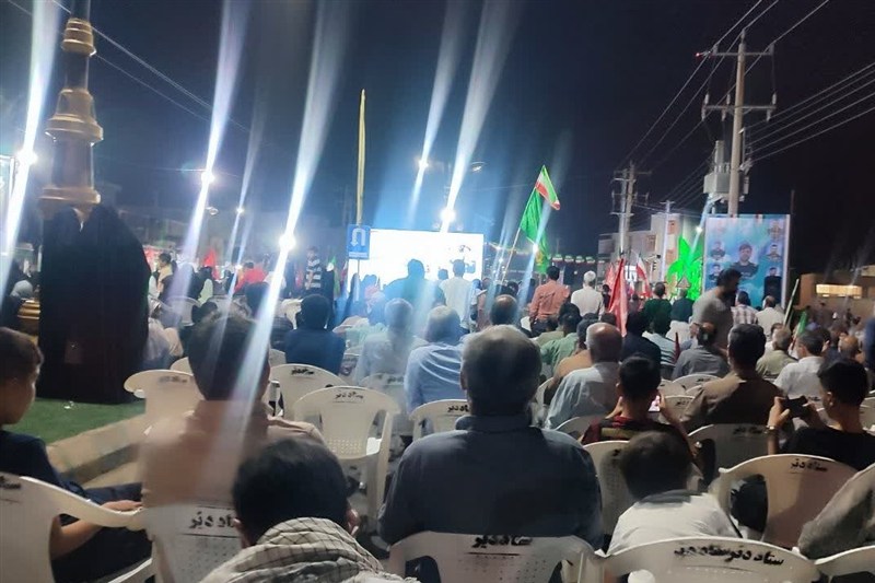 تجلی شور و ایستادگی مردم جنوب استان بوشهر در سالروز هفته دفاع مقدس
