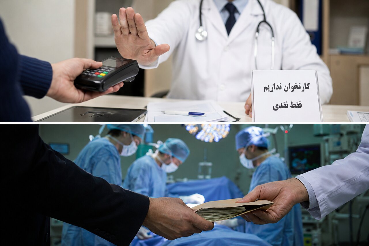 پشت پرده پول‌های بی‌ردپا در مطب؛از کارتخوان خاموش تا زیرمیزی اتاق عمل