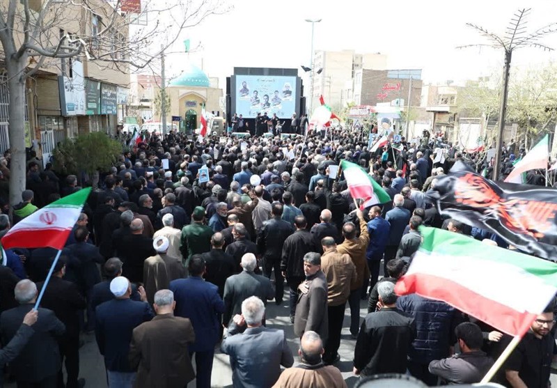 تشییع باشکوه پیکر شهید حجت‌الاسلام قدرتی در دامغان