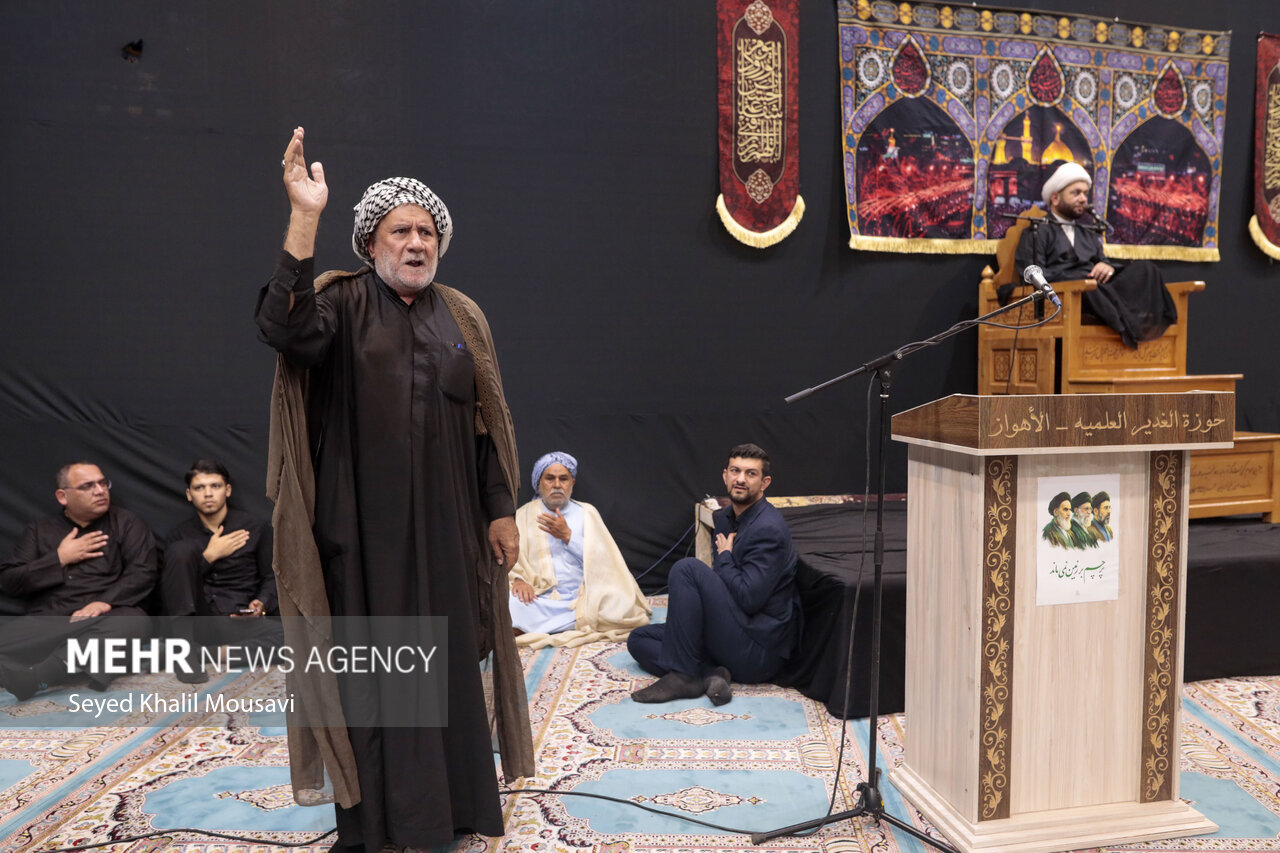 مراسم عزاداری شب شهادت امام رضا(ع) در اهواز