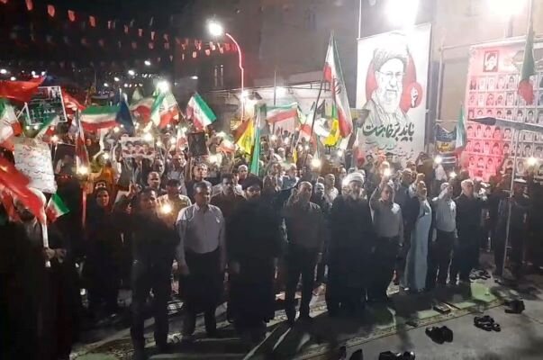 تجمع حماسی مردم خورموج در حمایت از انقلاب اسلامی