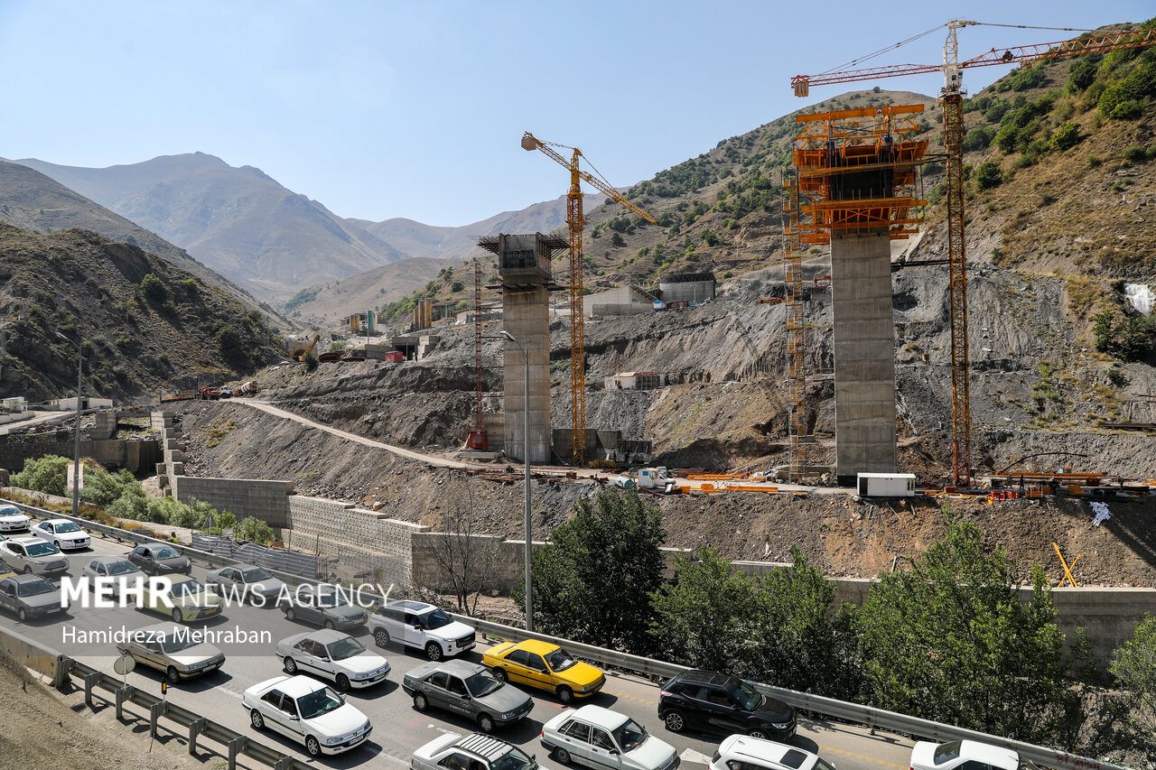 عملیات ساخت فاز ۳ آزادراه تهران - شمال